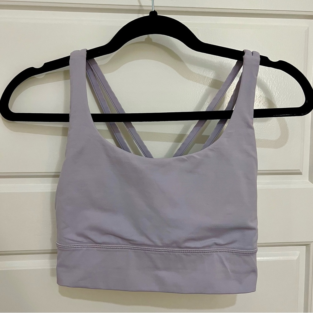 Lilac Long Line Energy Bra